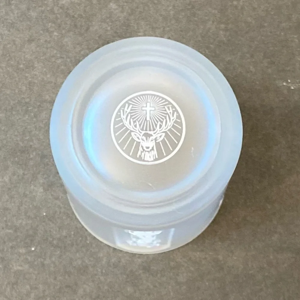 Jagermeister Frosted Shot Glass Jager Tall Bar Buck Stag Deer on Bottom